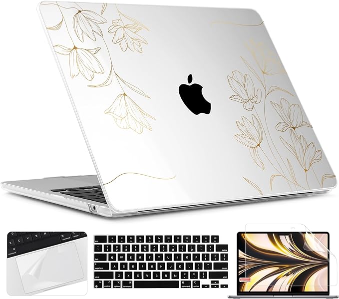 TWOLSKOO for M4 MacBook Air 13.6 inch Case 2025-2022 Release M4 A3240 M3 A3113 by TWOLSKOO