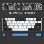 60% Mechanical Gaming Keyboard, Mixed Color Keycaps Gaming Keyboard - Image 3