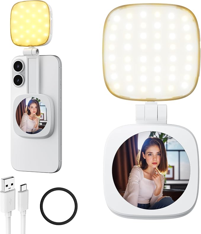 Magnetic Selfie Light for Phone: 5 Led Mode by WelcometoCocobeen