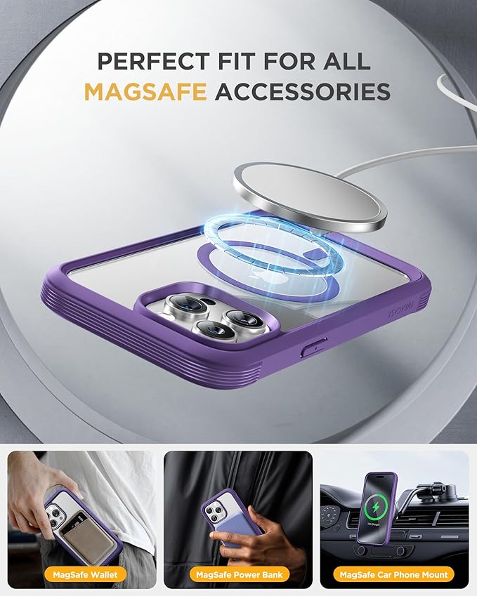 Miracase Magnetic for iPhone 12 Pro Max Case Full-Body Phone case - Image 5