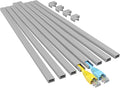 Yecaye Grey Cord Hider, One-Cord Channel Cord Cover on Wall, Cable Management by Yecaye