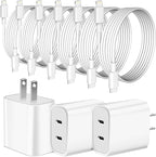 Super Fast iPhone Charger, Dual Port USB C iPhone Charger Fast Charging Block by SpeedScope