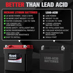 YTX14-BS/YTX14H/GYZ16H Lithium 12.8V 8Ah 480CCA LiFePO4 Motorcycle Battery - Image 2