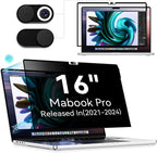 Privacy Screen Protector for MacBook Pro 16 Inch, Easy On/Off Removable Anti by Protescreen