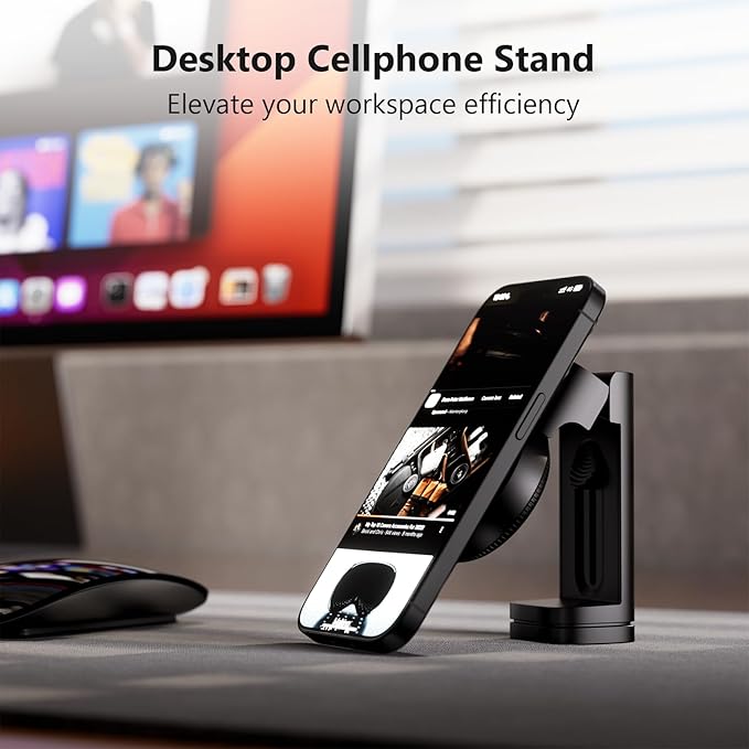 MiiKARE Travel Essentials Magnetic Airplane Phone Holder, Universal Handsfree - Image 5
