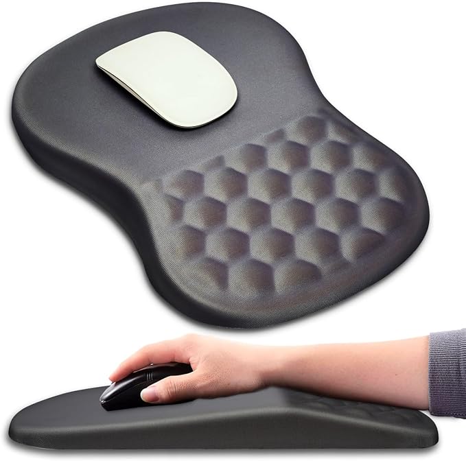 Mouse Pad Wrist Support, Ergonomic Mouse Pad by KUOSGM
