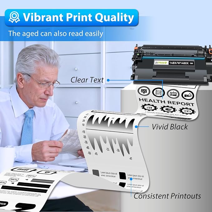 ZIPRINT 148X Black High Yield Toner Cartridge Compatible Replacement - Image 5