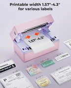 MUNBYN Bluetooth Thermal Label Printer, 130B Wireless 4x6 Shipping Label Printer - Image 4