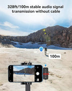 PQRQP 3 in 1 Microphone for iPhone/Android/Camera, Wireless Lavalier Microphone - Image 5
