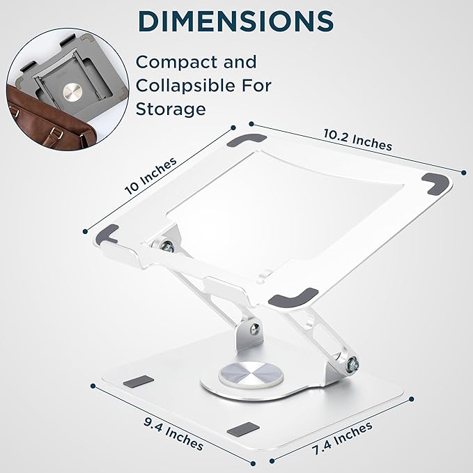 Uncaged Ergonomics Swivel Laptop Stand - Image 3