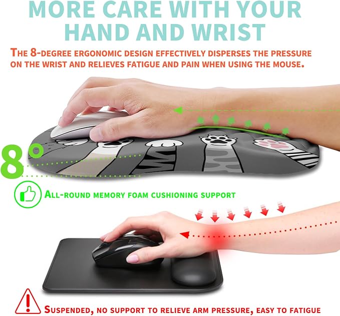 Ergonomic Mouse Pad Wrist Support - Image 4