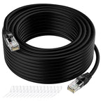 Cat5e Ethernet Cable 250 FT, Long Cat 5e Internet Cable, Standard RJ45 Connector by Kxable