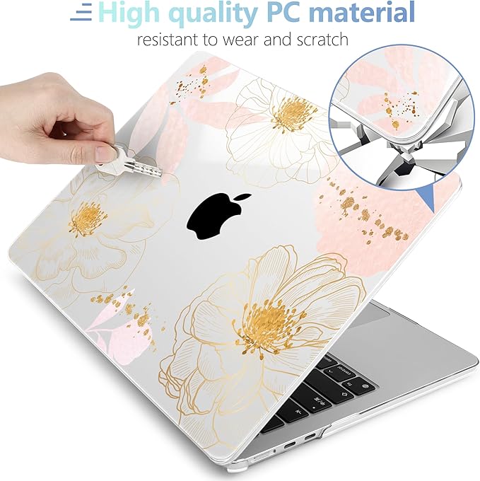 MEEgoodo for M4/M3/M2 MacBook Air 15.3 inch Case 2025 2024 2023, Case Fit Model - Image 3