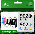 902XL Ink Cartridges for Printers 5 Pack Replacement for 902XL Ink Cartridges by Gagalay