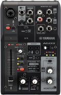 Yamaha AG03MK2 Black 6-Channel Live Streaming Loopback Mixer/USB Interface by Yamaha