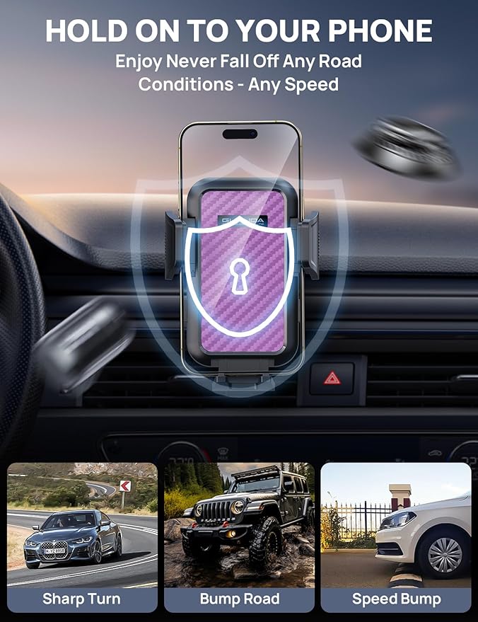 Dashboard Phone Holders for Your Car Car Cell Phone Holder, Non-Slip Silicone - Image 5