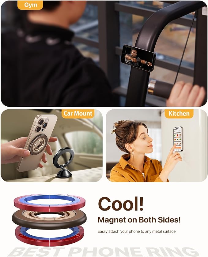andobil Double-sided Magnetic Phone Grip - Image 3