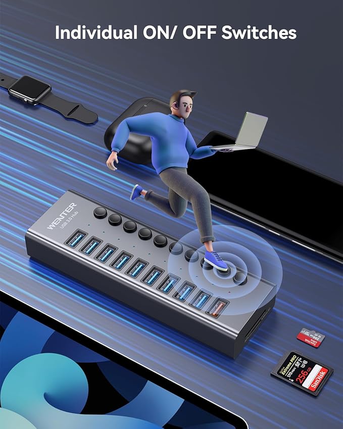 WENTER Powered USB Hub 3.0 - Image 6