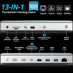 WAVLINK Thunderbolt 4 Hub with Dual HDMI 4K@60Hz, 100W Charging, Thunderbolt - Image 2