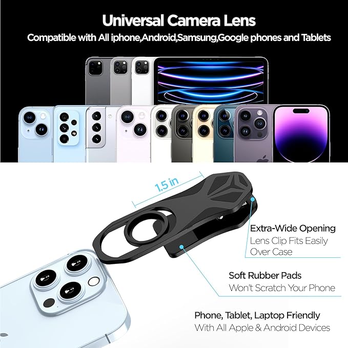 210° Fisheye Lens, Professional Cell Phone Lens - Image 6