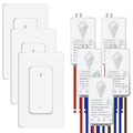 NineLeaf Wireless Light Switches and Receiver Kit, No Wiring Remote Control by NineLeaf