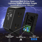USB Wall Charger, Surge Protector, QINLIANF 5 Outlet Extender - Image 6