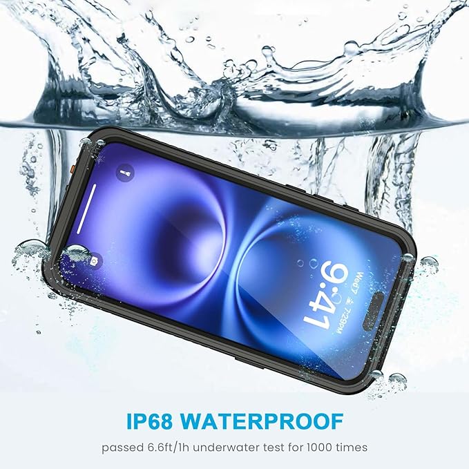 Lanhiem Magnetic for iPhone 16 Case, IP68 Waterproof Dustproof Shockproof Cases - Image 2