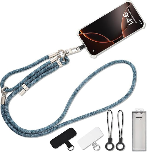 3-in-1 Adjustable Phone Lanyard Crossbody Cell Phone Neck Strap Universal by Unknown