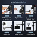 SMALLRIG HawkLock Quick Release Adjustable Camera Monitor Mount, NATO Rail and - Image 7