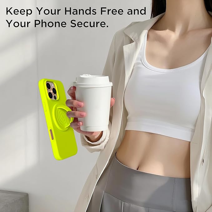 Magnetic Phone Ring Grip Holder, Silicone Finger Loop Grip, Compatible - Image 8