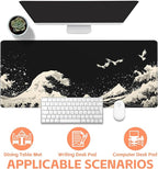 Mouse Pad Large White Wave Non-Slip Gaming Desk Mat - Image 4