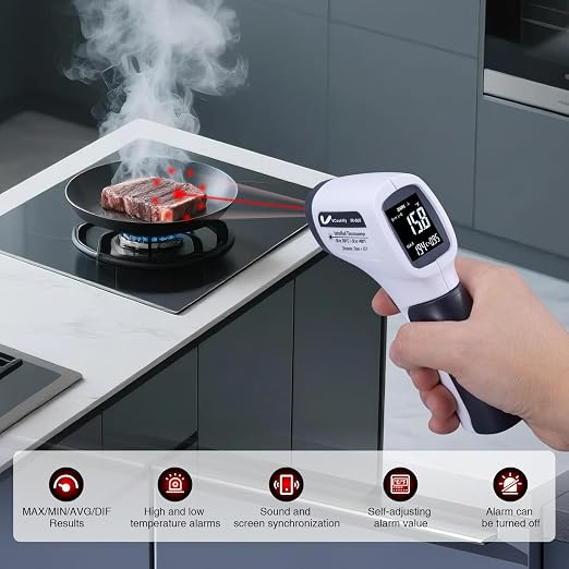 Temperature Gun for Meat, Automotive Infrared Thermometer Gun - Image 7