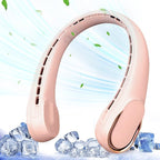Portable Neck Fan, Neck Fans for Women, 4000 mAh Rechargeable Personal Fan by ASNUG