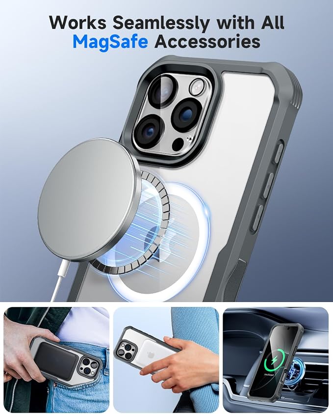 seacosmo for iPhone 16 Pro Max Case, Full Body Bumper - Image 6