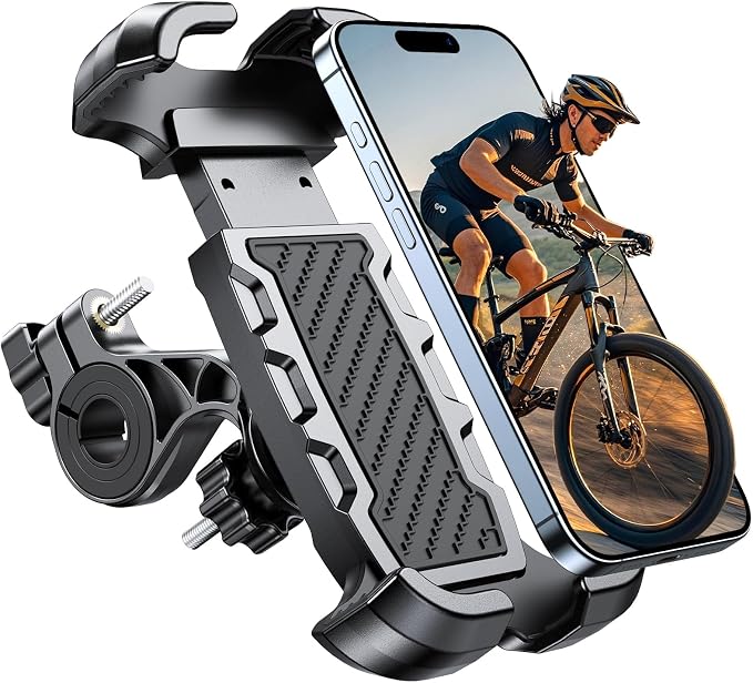 Motorcycle Phone Mount, Upgrade Bike Phone Mount, 360° Rotatable Phone Holder by Viccux