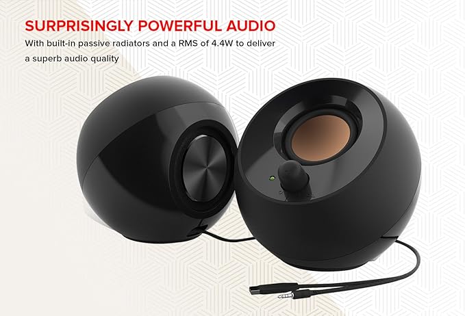 Creative Pebble 2.0 USB-Powered Desktop Speakers - Image 4