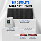 ECO-WORTHY 9.36KWH 2340W 48V Solar Power System Kit Off Grid Solar Panel Kit - Image 7