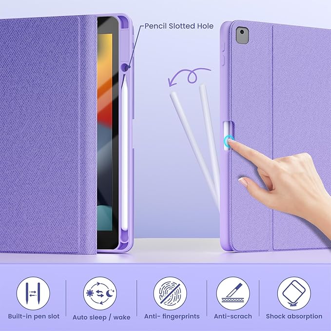 BLUTLOTUS Keyboard Case for iPad 9th/8th/7th Generation 10.2 inch 2021/2020/2019 - Image 9