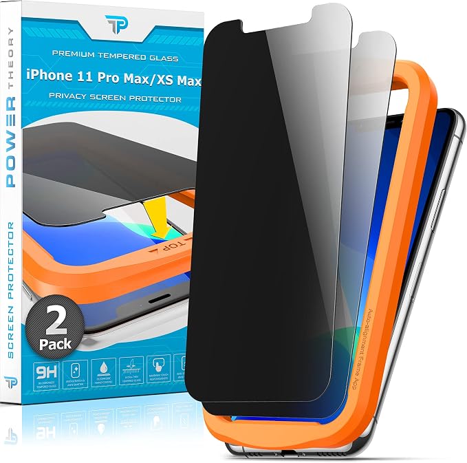 Power Theory Designed for iPhone 11 Pro Max, iPhone XS Max Privacy Screen by POWERTHEORY