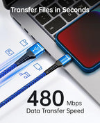 3FT Lightning Cable 3Pack MFi Certified iPhone Charger Cable USB Apple Charging - Image 3