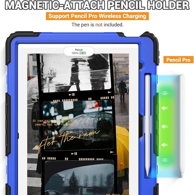 SEYMAC for iPad Air 13 Inch Case M3 2025/ M2 2024, Heavy Duty Shockproof - Image 8