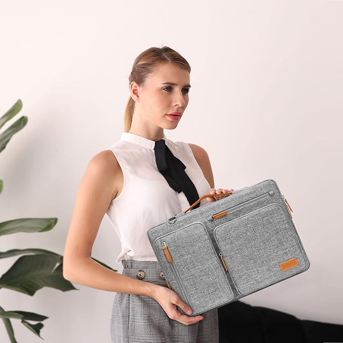 MOSISO 360 Protective Laptop Shoulder Bag, 15 inch Computer Bag Compatible - Image 6