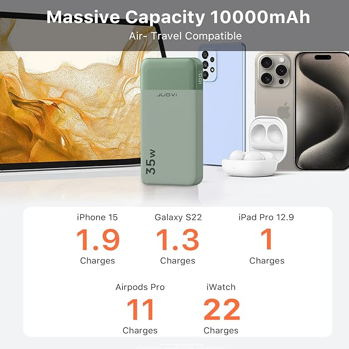 Power Bank Fast Charging 10000mAh 35W Portable Charger Small Battery Pack - Image 6