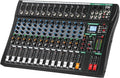 XTUGA 12 Channel Audio Mixer Sound Board Mixing Console, Audio Interface PC USB by XTUGA