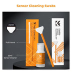 K&F CONCEPT 24mm Full Frame Sensor Cleaning Swab*6 + 20ml Sensor Cleaner - Image 2