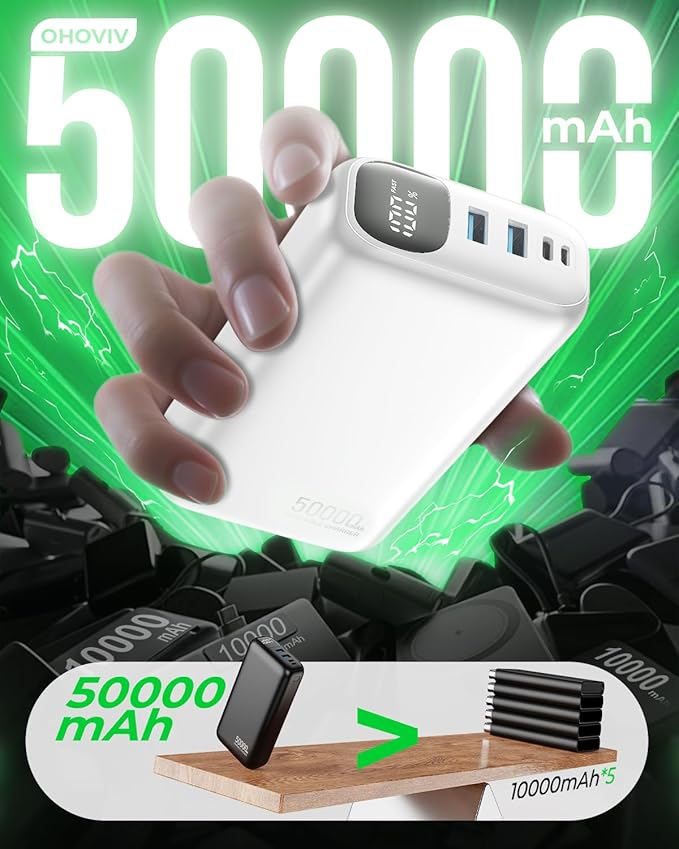 OHOVIV Portable Charger 50000mAh Power Bank - Image 3
