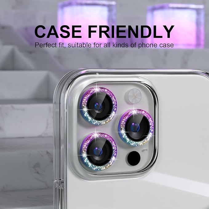 Choiche Compatible for iPhone 16 Pro/iPhone 16 Pro Max Camera Lens Protector - Image 3
