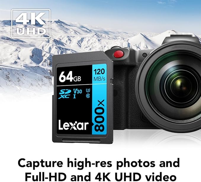 Lexar High-Performance 800x 64GB SDXC UHS-I Memory Cards, Full-HD & 4K Video - Image 4