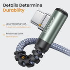 AINOPE 2-Pack USB to USB C Cable 3.1A Fast Charge, Right Angle Type C Charging - Image 6