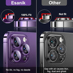 Esanik 2023 Upgrade 2 Pack for iPhone 14 Pro/iPhone 14 Pro Max Camera Lens - Image 3